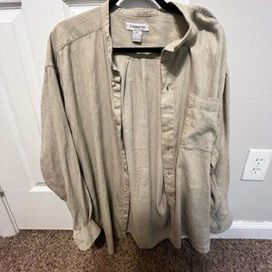 Funky Threads - Tan Bohemian Shirt - Casual Button Down - XL